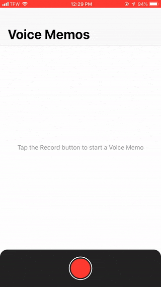 screen capture of uploading an audio note from the voice memos app to Box using share sheet